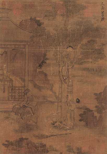 佚名 人物 立轴